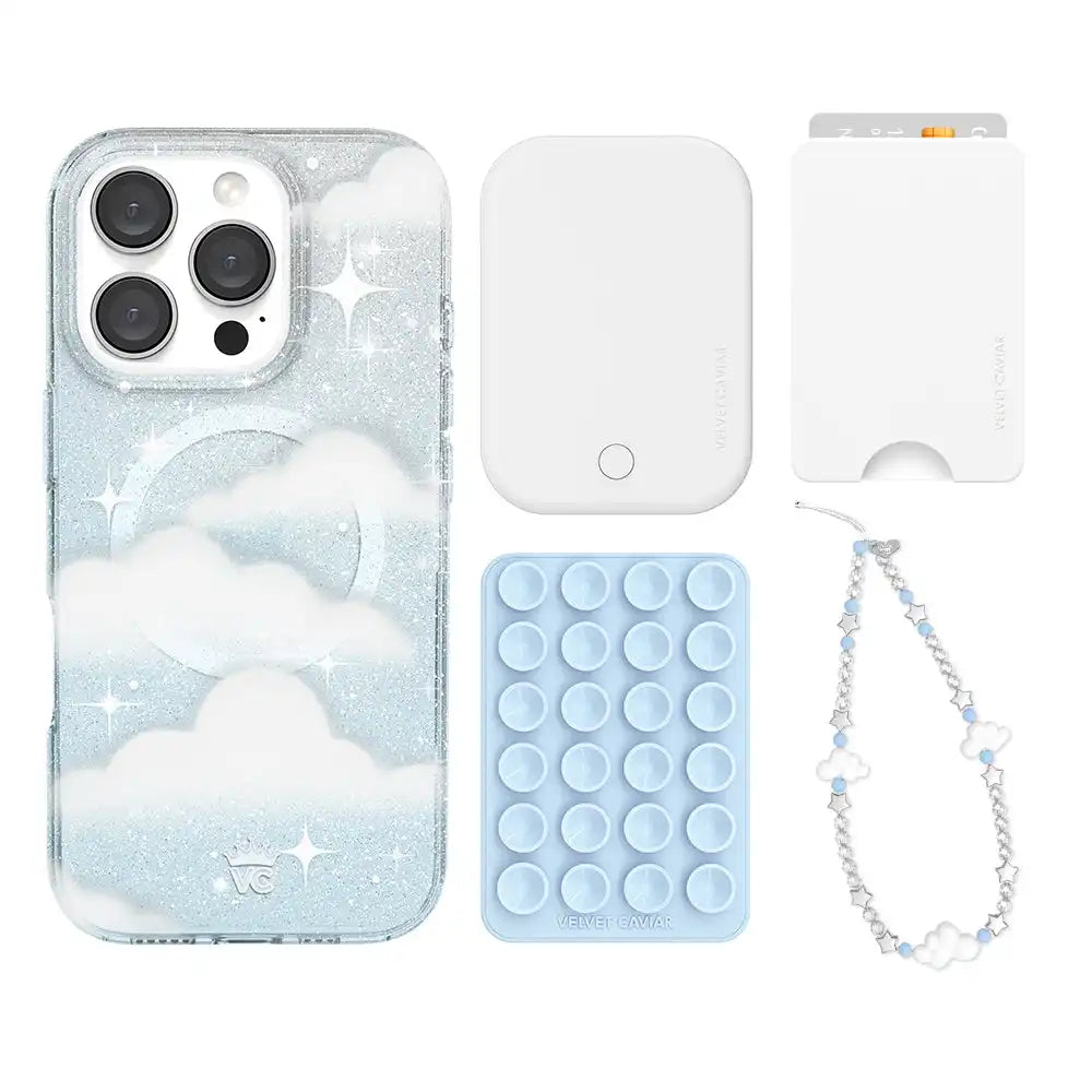 In The Clouds Stardust iPhone Bundle Set - Wallet
