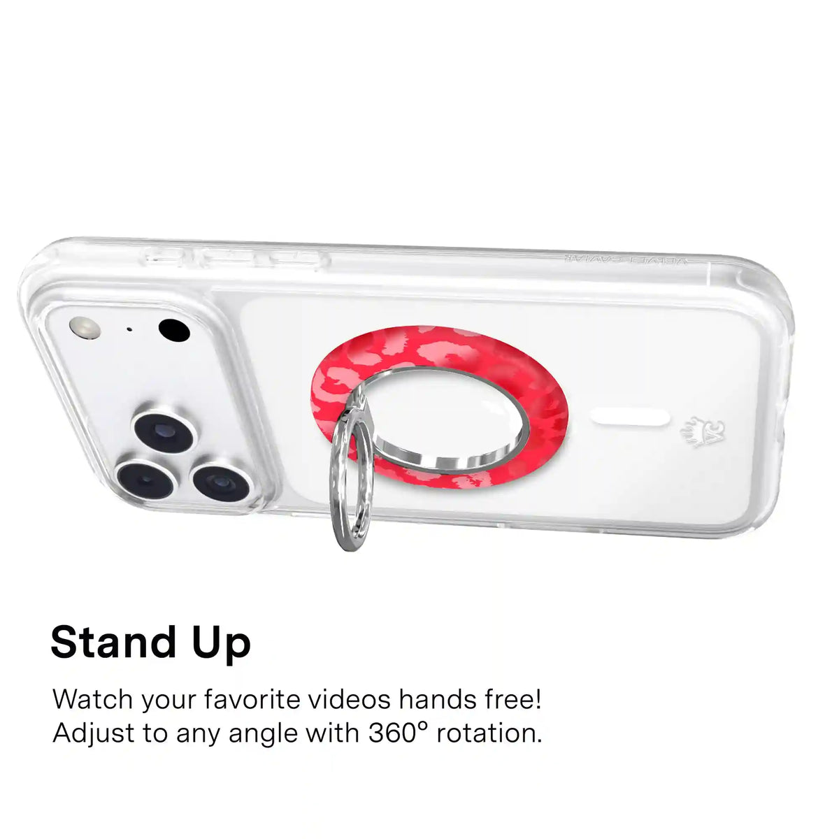 Red Hot Leopard MagSafe Grip Ring