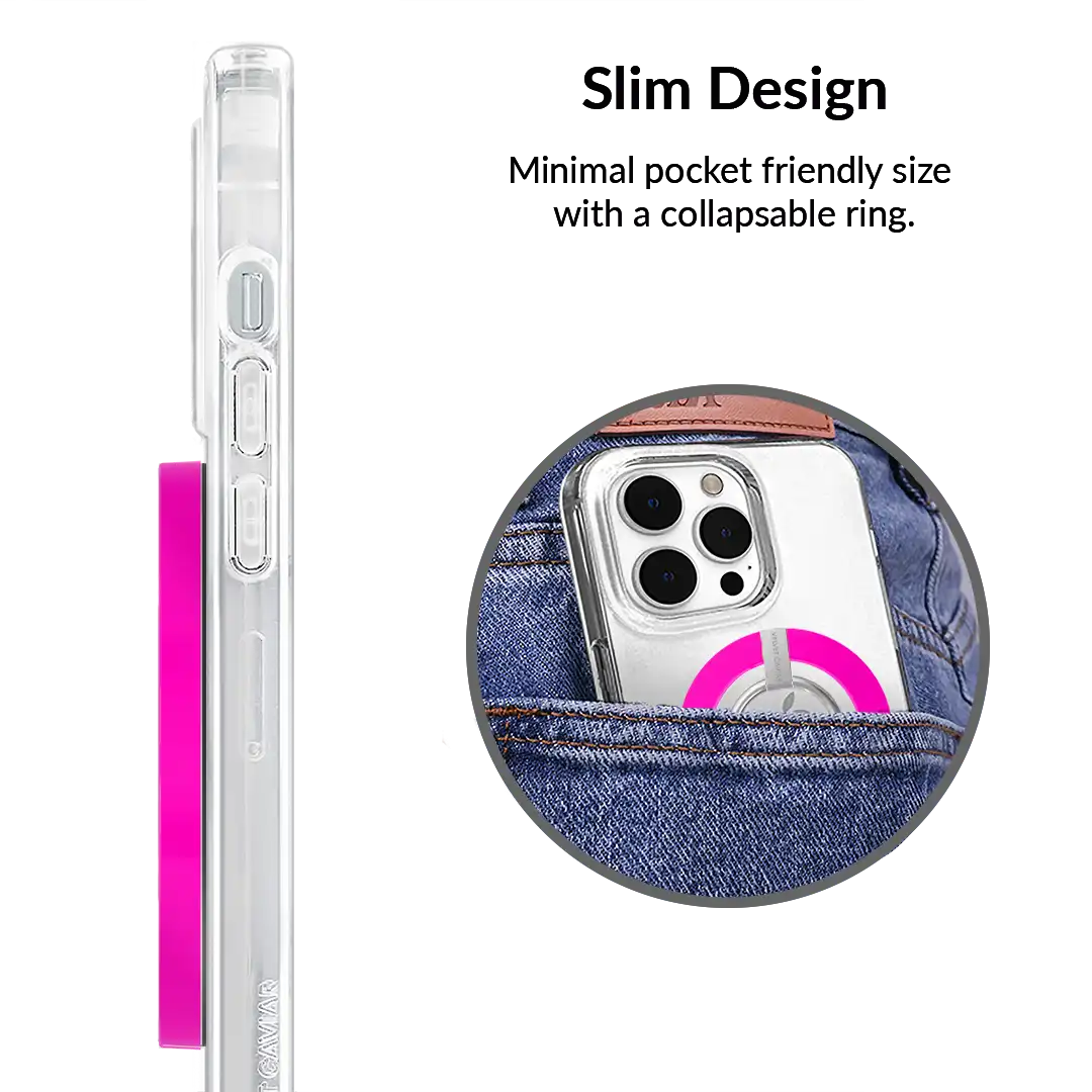Neon Pink MagSafe Grip Ring