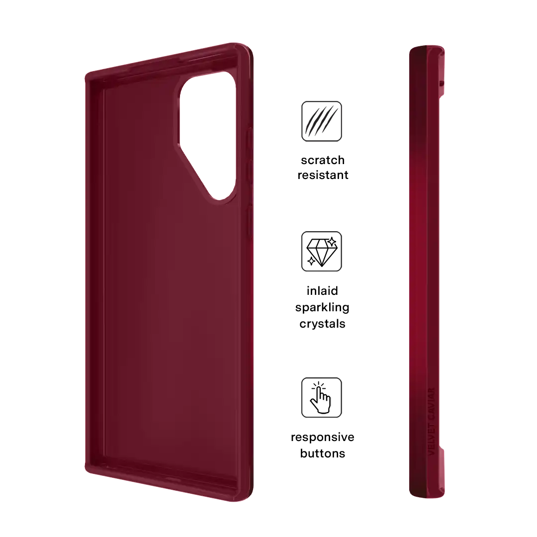 Black Cherry Crystal Samsung Case