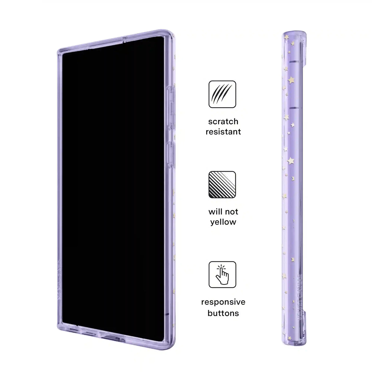 Lilac Celestial Stars Samsung Case