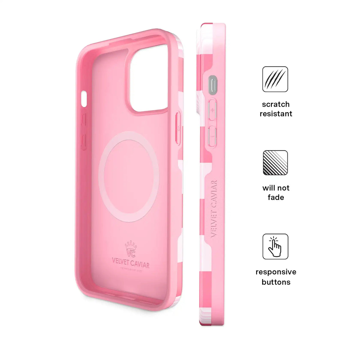 Pink Vibe Checkered iPhone Case