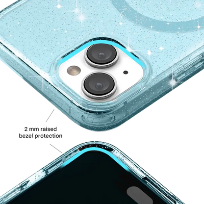 Blue Stardust Glitter iPhone Case