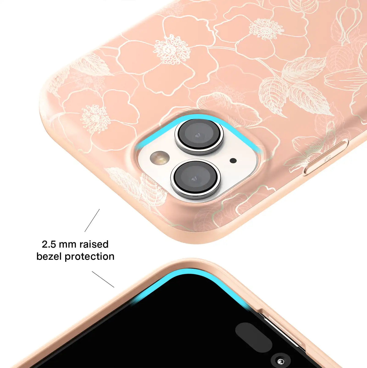 Peach Blossom Floral iPhone Case
