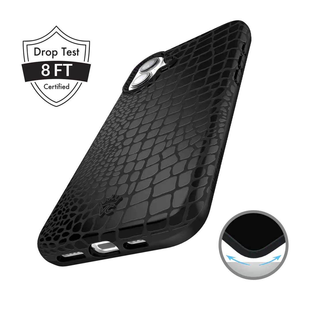 Black Croc iPhone Case