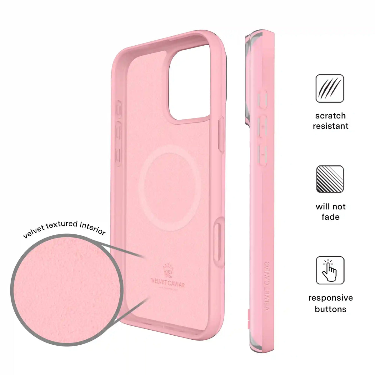Pink Chrome Stripes iPhone Case
