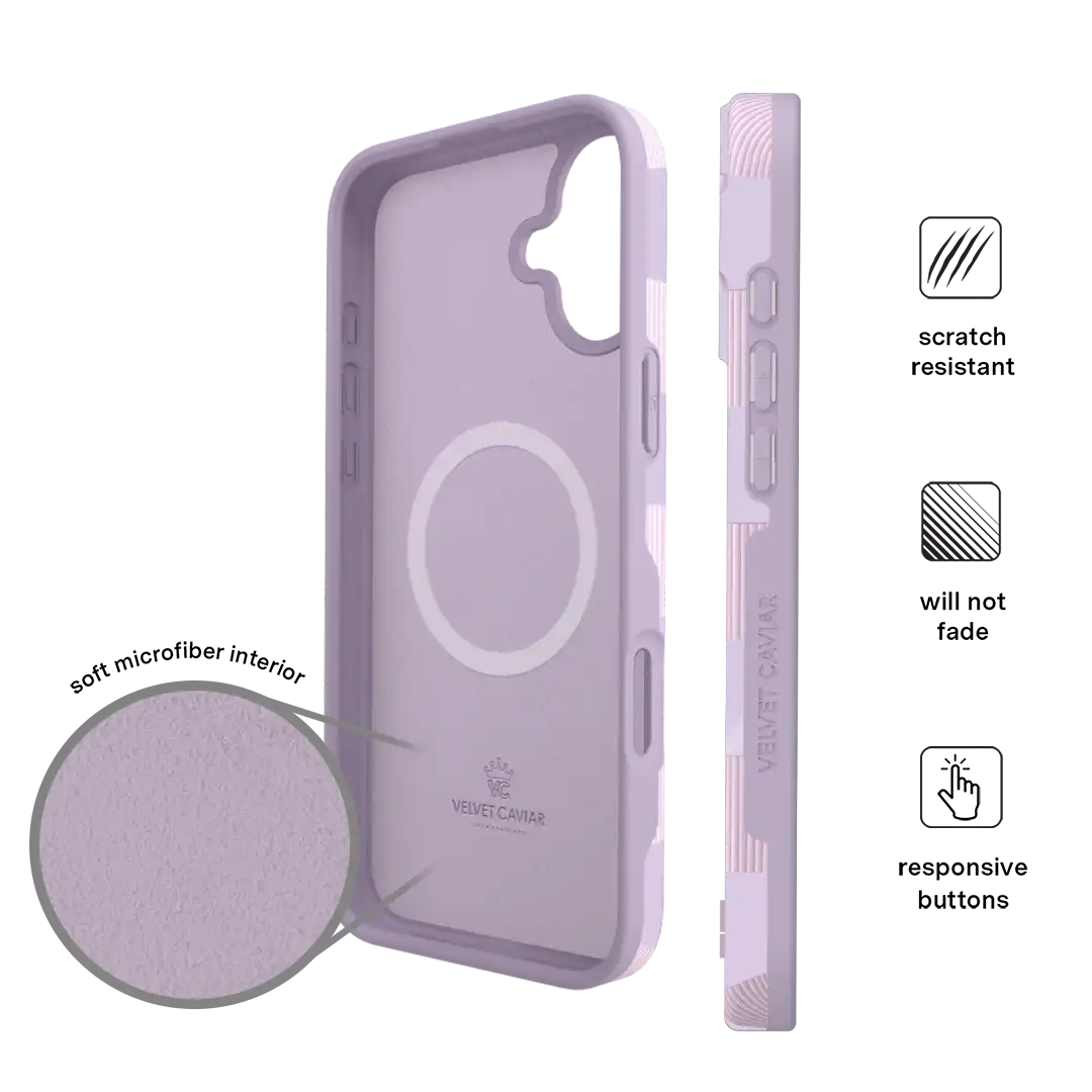 Lilac Vibe Checkered iPhone Case