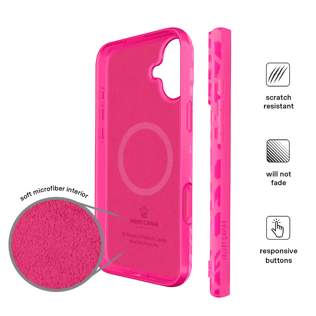 Even Hotter Pink Leopard iPhone Case