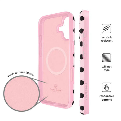 Princess Pink Polka Dot iPhone Case
