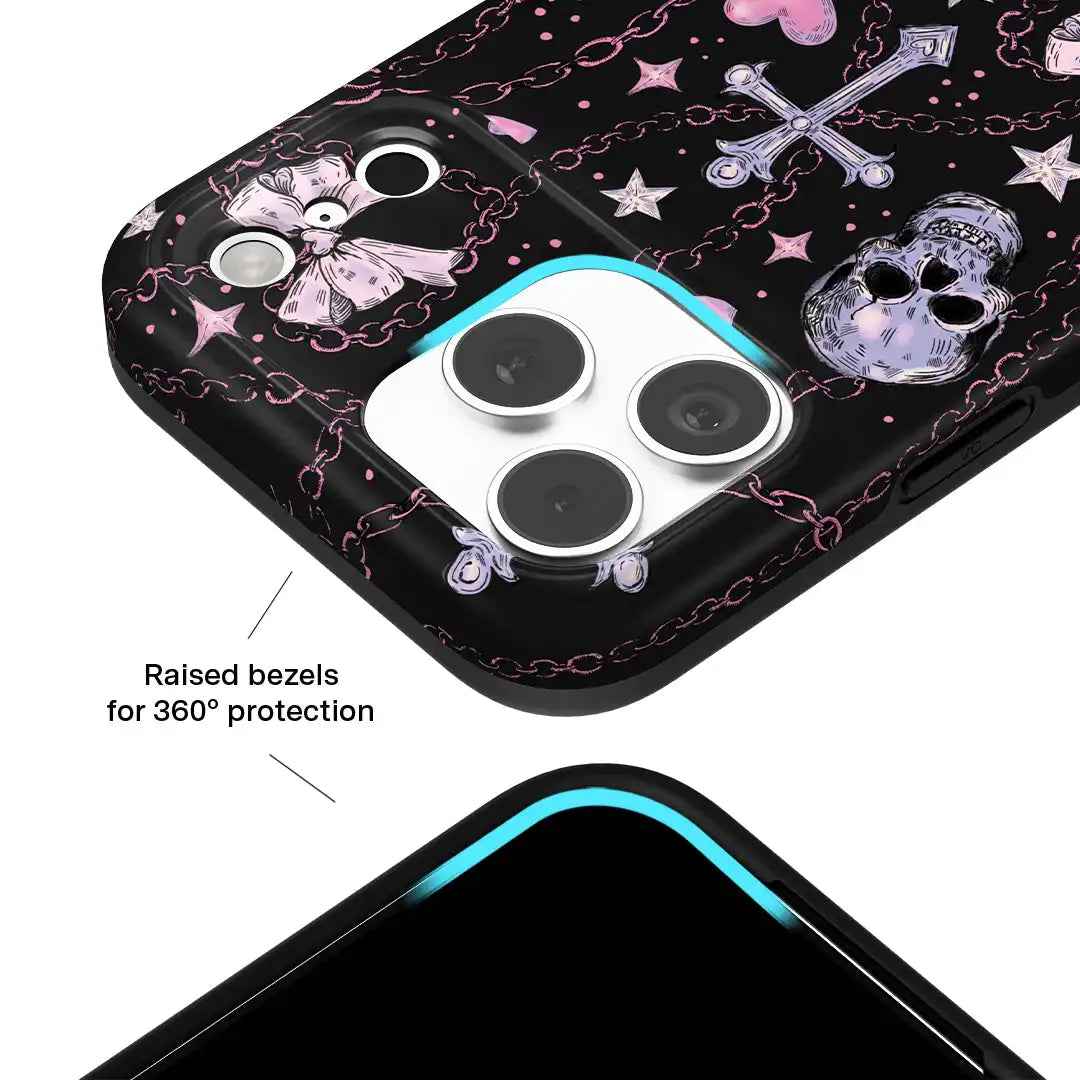Pretty Punk Skulls iPhone Case