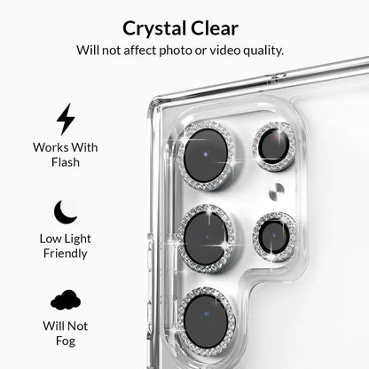 Crystal Glam Camera Lens Protector for Samsung