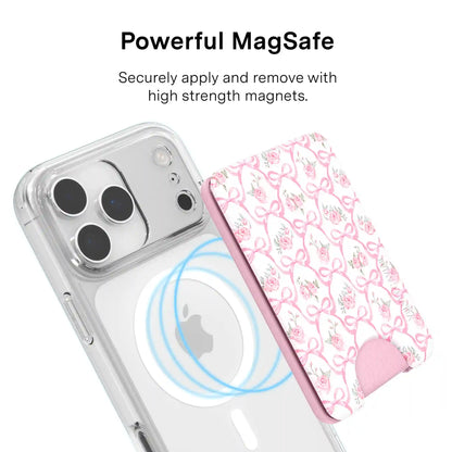 Lovely Pink Bows MagSafe Wallet