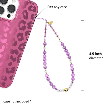 Amethyst Gemstone Phone Charm