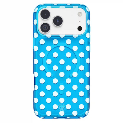 Aquamarine Polka Dot iPhone Case