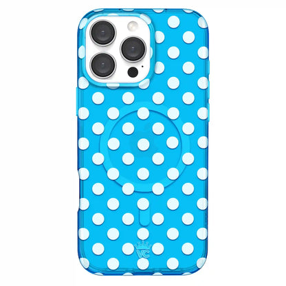 Aquamarine Polka Dot iPhone Case