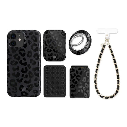 Black Leopard iPhone Bundle Set