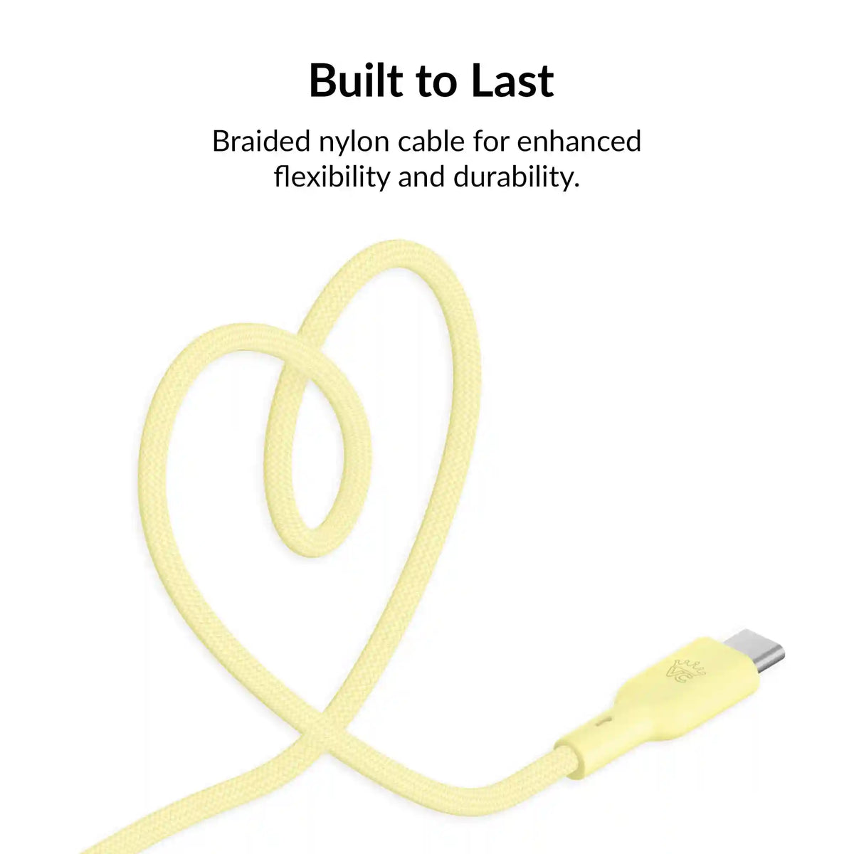 Butter Yellow Fast Charging Cable, 6ft USB-C