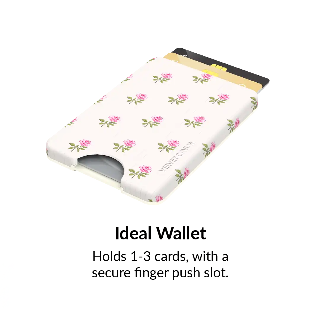Pink Peony Floral MagSafe Wallet