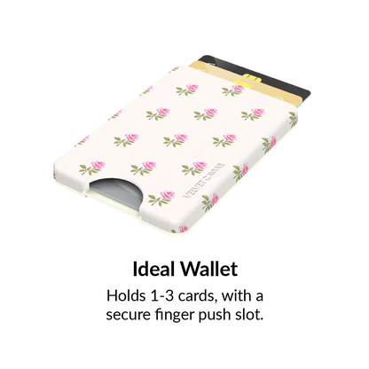 Pink Peony Floral MagSafe Wallet