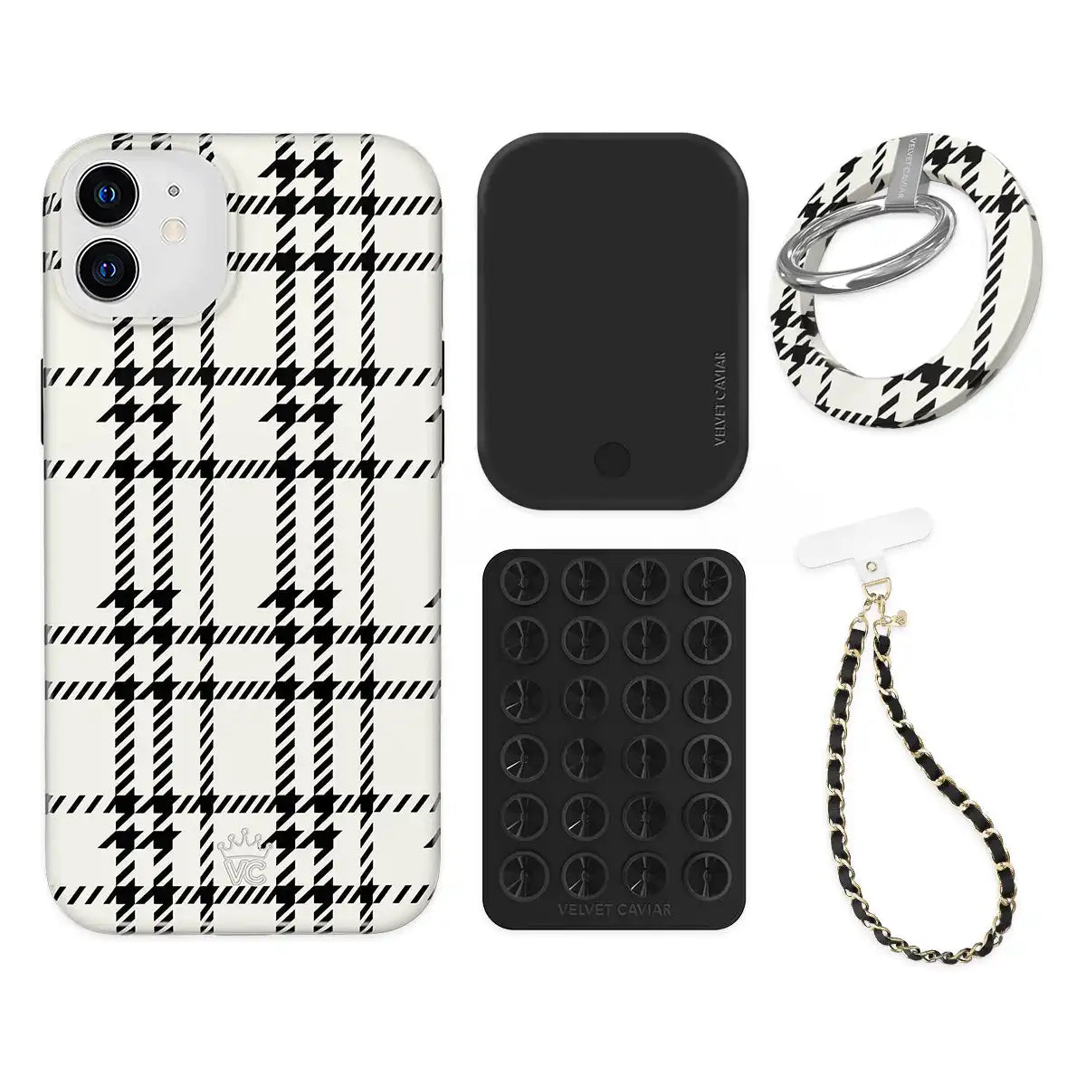 Houndstooth Sweater iPhone Bundle Set - Grip