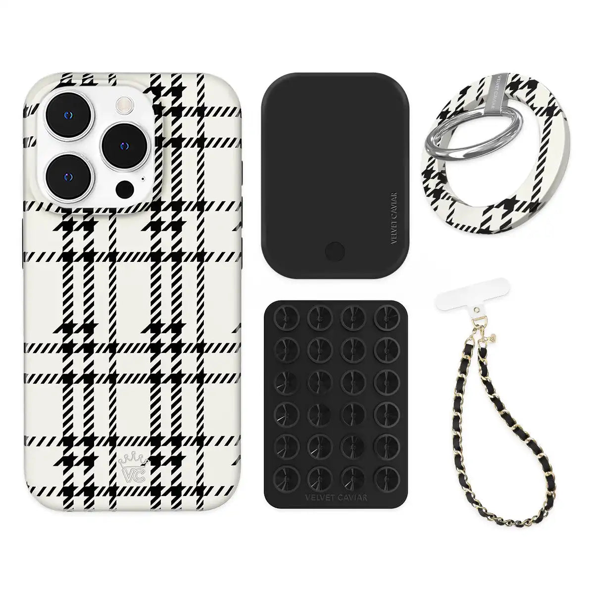Houndstooth Sweater iPhone Bundle Set - Grip