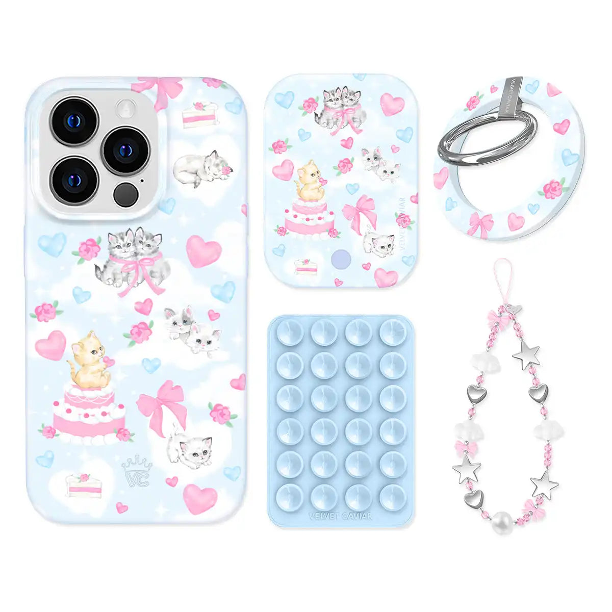Kitten Kisses iPhone Bundle Set - Grip