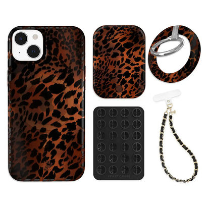 Leopard Tort iPhone Bundle Set - Grip