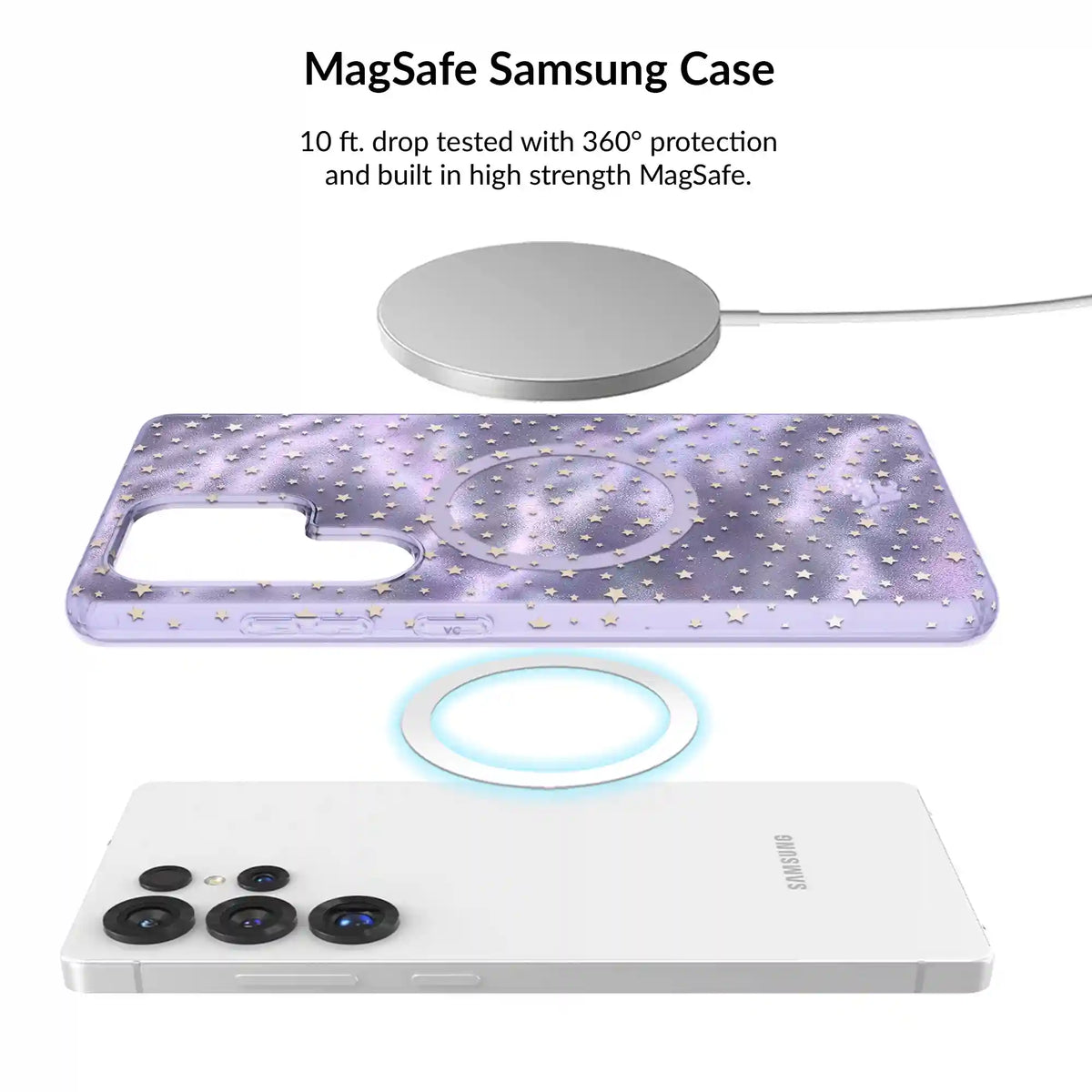 Lilac Celestial Stars Samsung Bundle Set