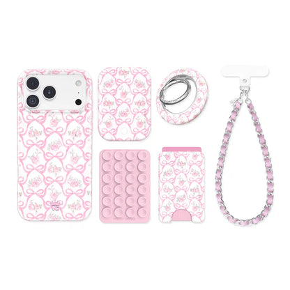 Lovely Pink Bows iPhone Bundle Set