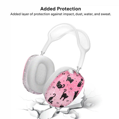 Lucky Kittens Glitter AirPod Max Case