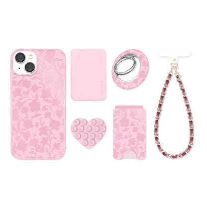 Magical Mauve Floral iPhone Bundle Set