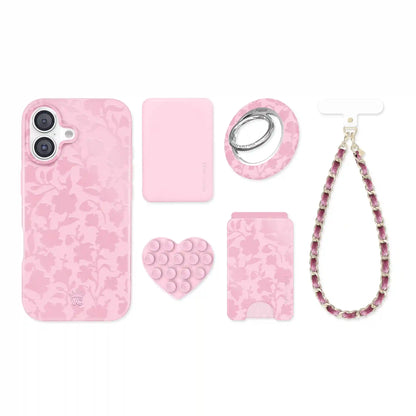 Magical Mauve Floral iPhone Bundle Set