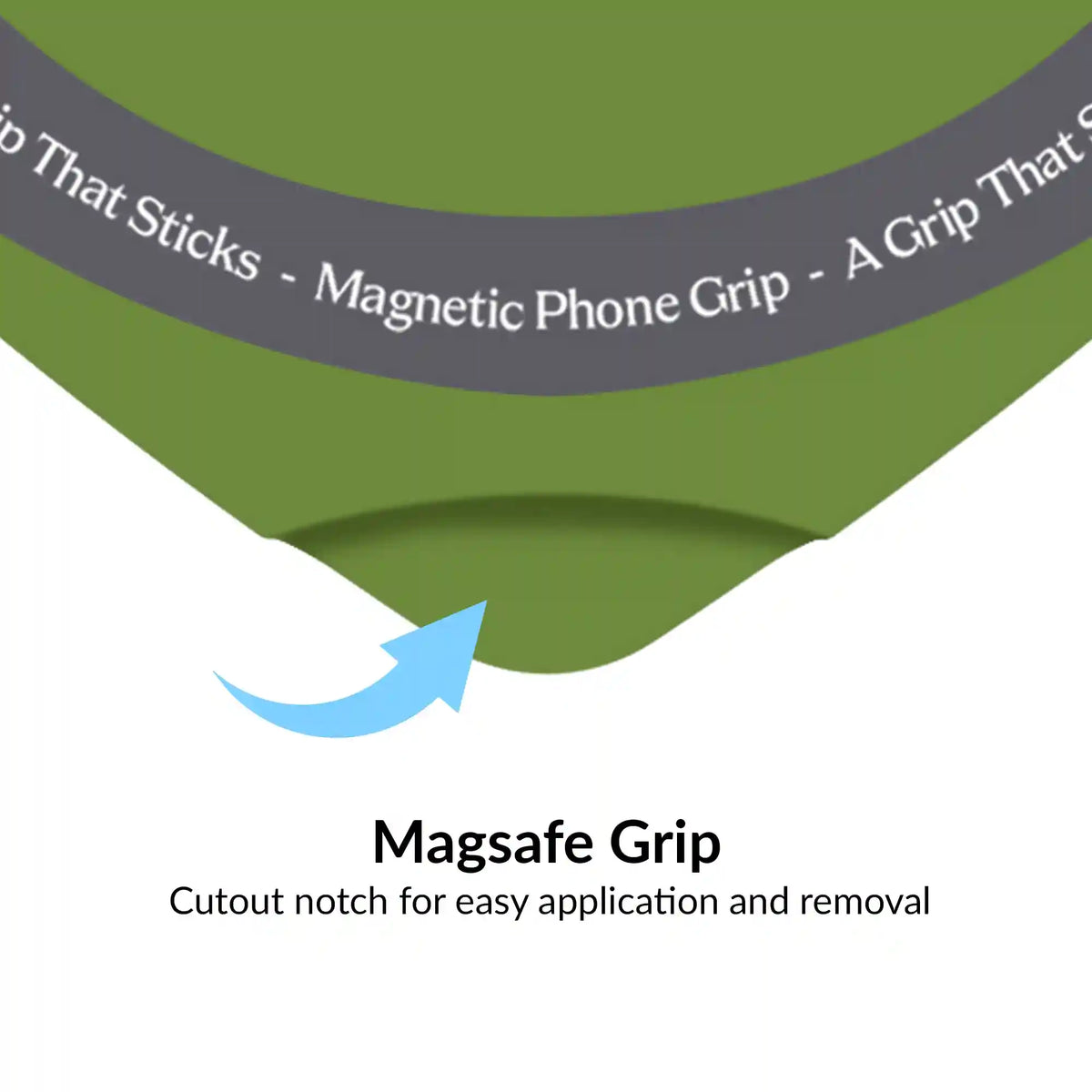 Matcha Green Heart MagSafe MightyGrip