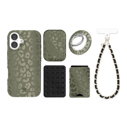 Olive Leopard iPhone Bundle Set