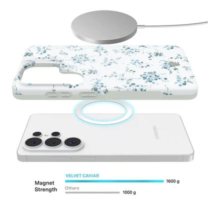 French Blue Floral Samsung Case