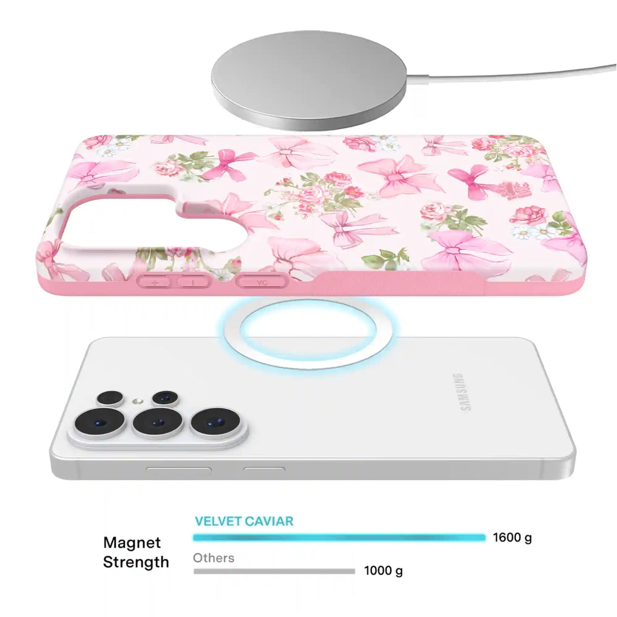 Posie Pink Bow Samsung Case
