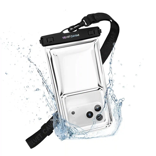 Silver Holo Waterproof Floating Phone Pouch