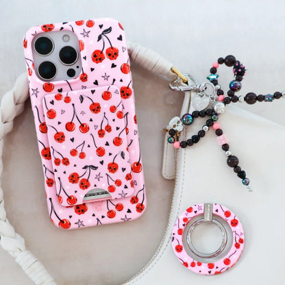 Sour Cherry Skulls MagSafe Wallet