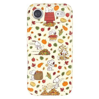 Snoopy Autumn Leaves iPhone Case
