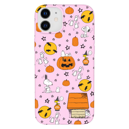 Snoopy Pink Pumpkins iPhone Case