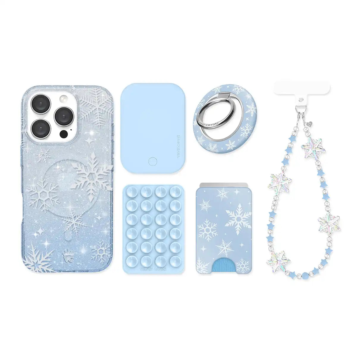 Snow Angel Glitter iPhone Bundle Set