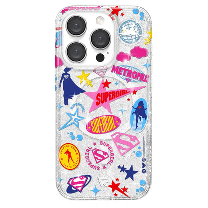 Supergirl Krypto Glitter iPhone Case