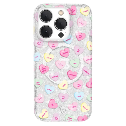 Sweet Hearts Glitter iPhone Case