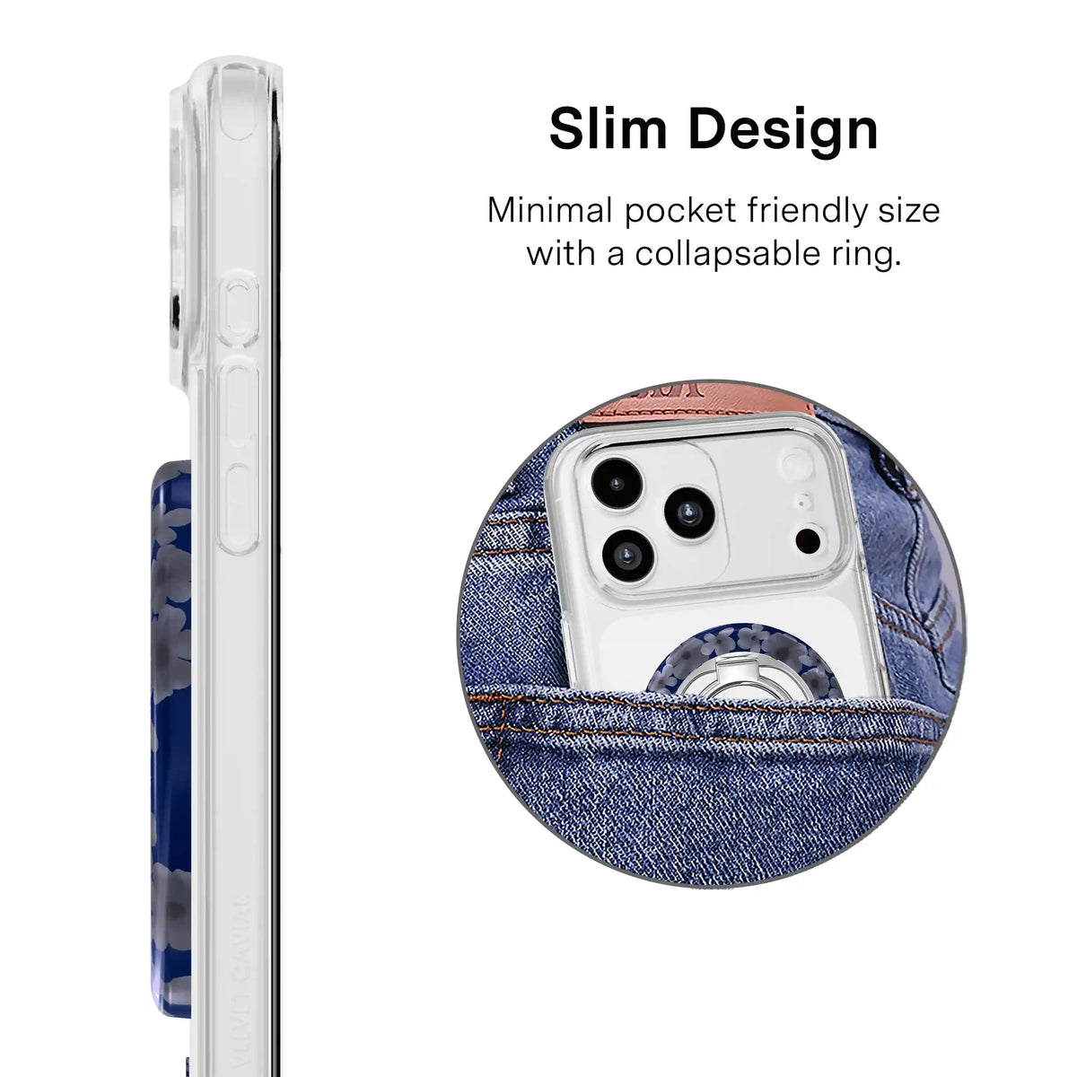 Midnight Blossom MagSafe Grip Ring