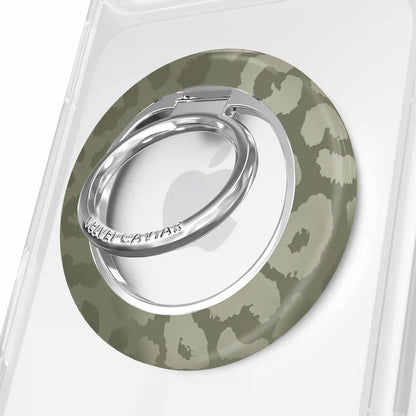 Olive Leopard MagSafe Grip Ring
