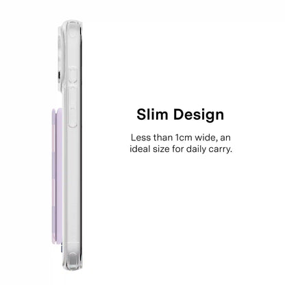 Lilac Vibe Checkered Magsafe Wallet