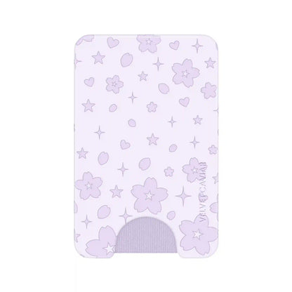 Lavender Cherry Blossom MagSafe Wallet