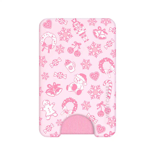 Pink Christmas MagSafe Wallet
