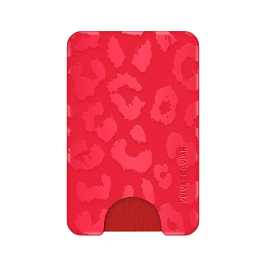Red Leopard MagSafe Wallet