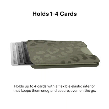 Olive Leopard MagSafe Wallet